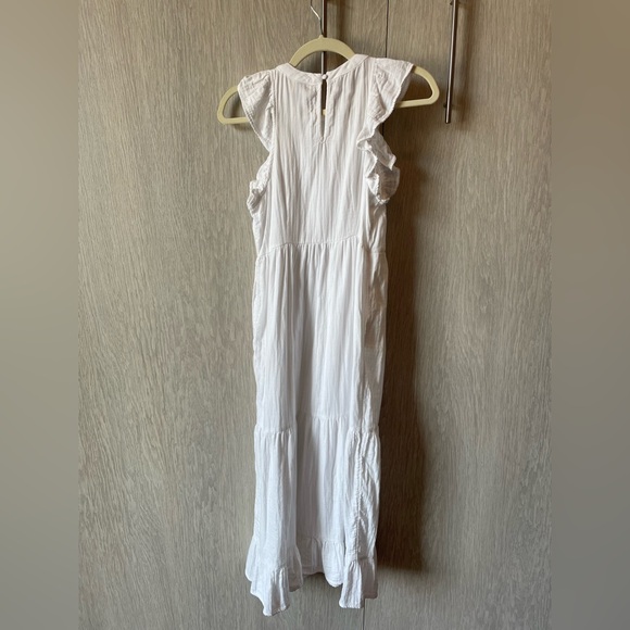 Women's Gauze Flutter Short Sleeve Midi Dress - Universal Thread X-Small - Picture 6 of 6